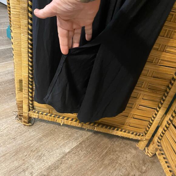 Cuddl Duds Softwear Black Button Front Maxi Duster Cardigan Dress Small - Picture 6 of 6